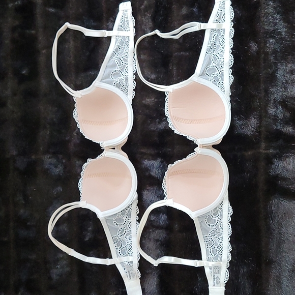 WACOAL | B.tempt'd Lacy Underwire Bra Bundle - White - 32C - Picture 4 of 9